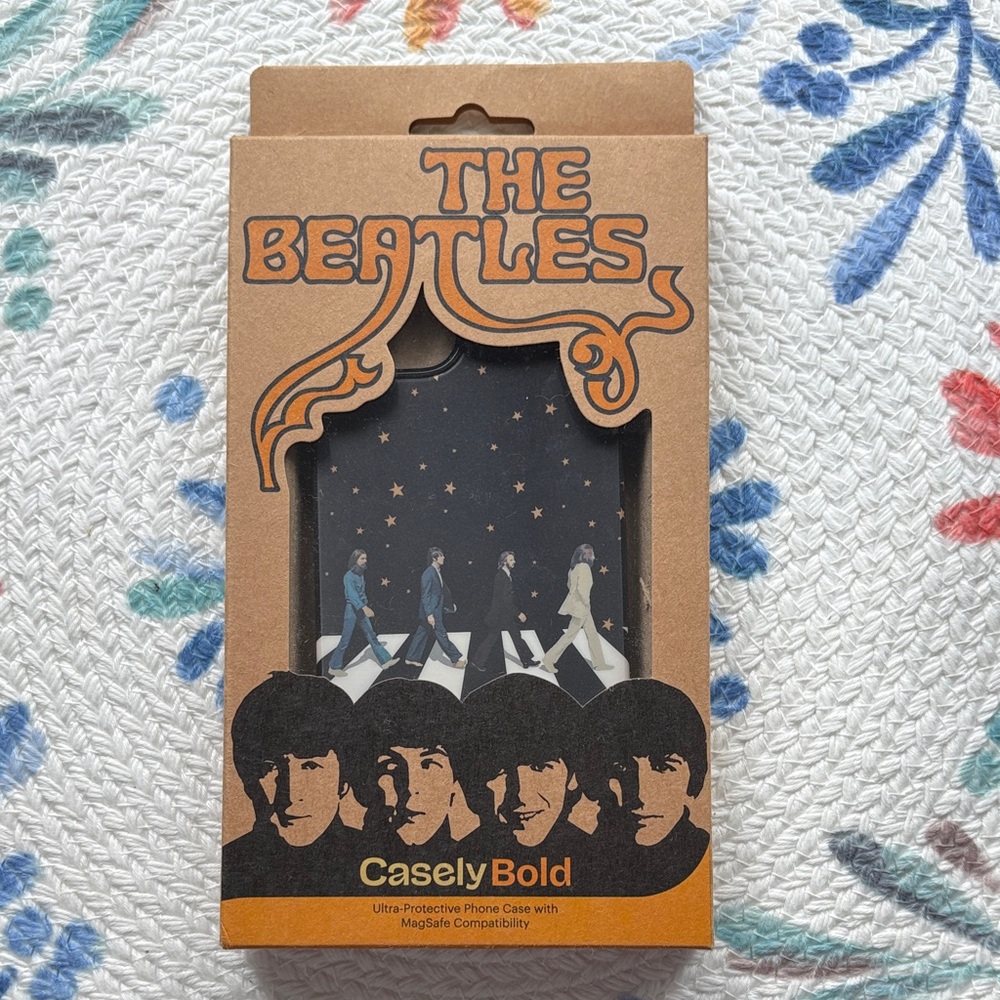iPhone 12 Casely Bold The Beatles Black Phone Case Like New